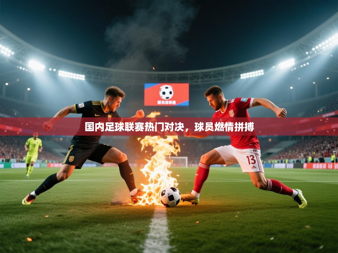 国内足球联赛热门对决，球员燃情拼搏